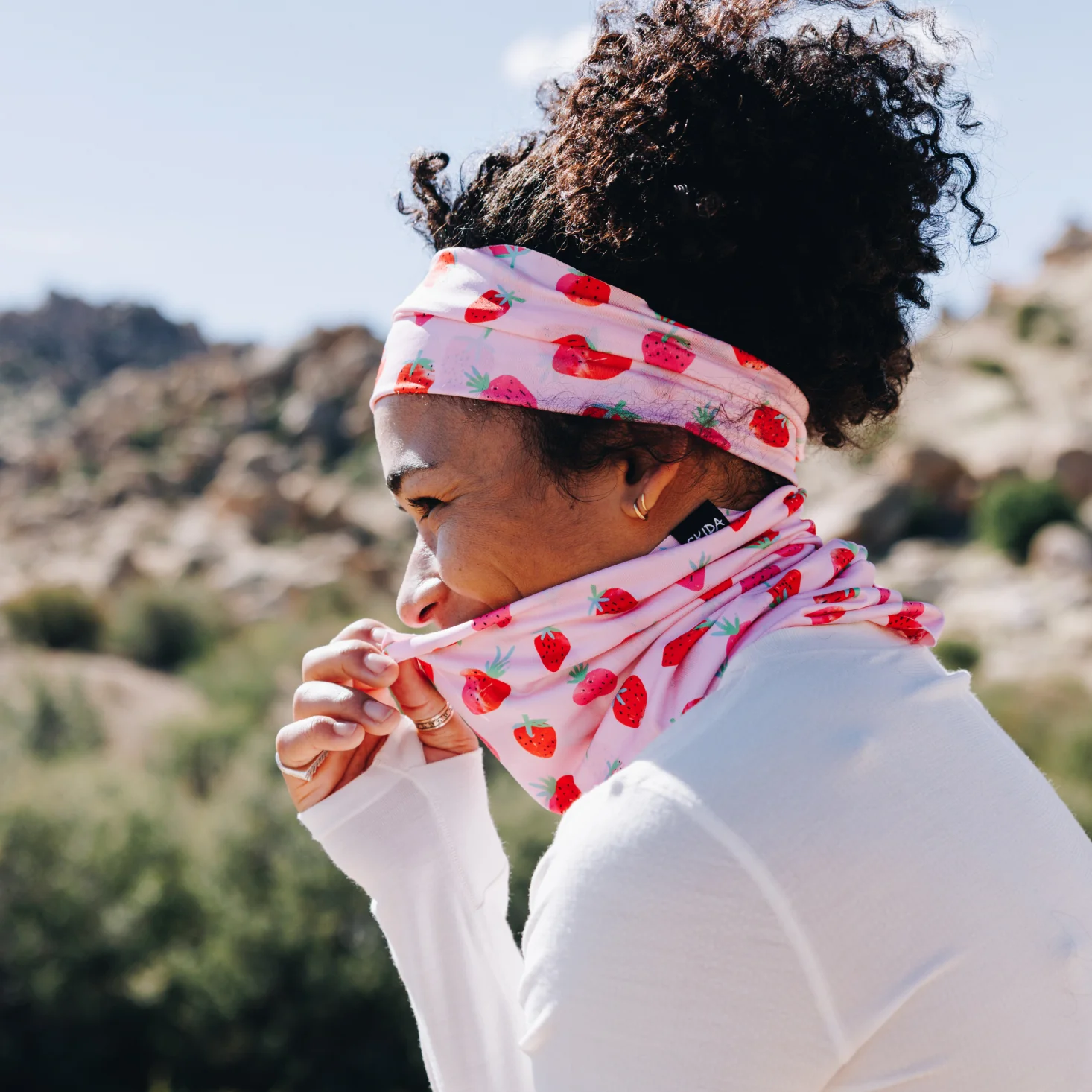 Strawberry Fields | Sun Tour Lightweight Neck Gaiter - Image 5
